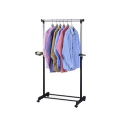 [GIC586545] 6x Stender stendino appendiabiti con ruote e svuotatasche cm da cm 100 a 170 h