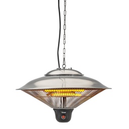 [1991353] Stufa Radiante a Soffitto per Esterni - Riscaldamento Istantaneo - Potenza Regolabile - Telecomando Incluso - Dimensioni: 510x290x510 mm