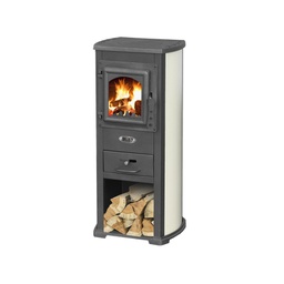 [CAP43861] Stufa a Legna Beige cm 40X46X90h