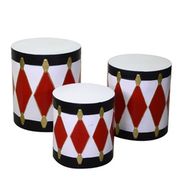 [V6160760000] Tamburo metallo 1-3 bianco cm ø45h50
