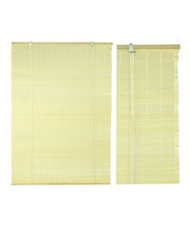 [2000783] Tapparella in bambù noce con bordatura chiara - 180x300x12 cm