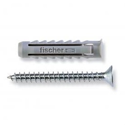 [1927516] Tassello nylon con vite UV diametro 6 x 30 mm e vite 4,5 x 40 mm (confezione da 250 pezzi) Fischer.