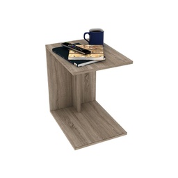 [FZ84885] Tavolino panchina a C per salotto colore quercia 35x45xh.62 cm