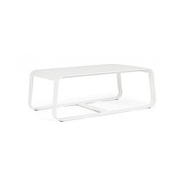 [19905529] Tavolino per esterno in alluminio Bianco MERRIGAN 105x62x h38 cm