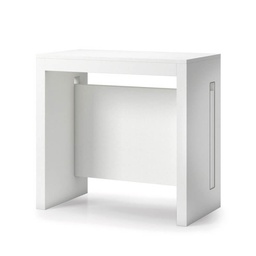 [TEREL540B] Tavolo Consolle Trasformabile bianco