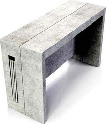 [TEREL549BETON] Tavolo Consolle Trasformabile cemento