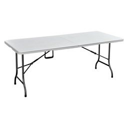 [DFL6130681] Tavolo Pic Nic Pieghevole 'Party' Cm 180 X 75 H 72 Cm - Col.Bianco