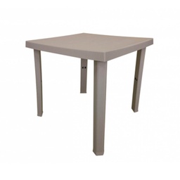 [333387] Tavolo da esterno quadrato in resina Figaro colore taupe