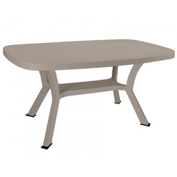 [333404] Tavolo per esterno in resina ULISSE ELITE Tortora 180x90x h72 cm