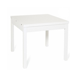 [A10069] Tavolo pranzo Bianco Frassinato apribile libro in legno nobilitato cm 90x90-180