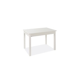 [A10088] Tavolo pranzo allungabile Bianco Frassinato legno nobilitato cm 60x90-120