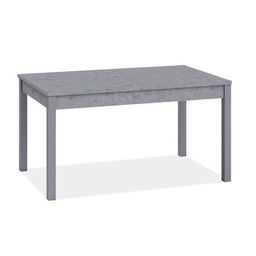 [A18335] Tavolo pranzo allungabile grigio cemento in legno nobilitato cm 80x120-160