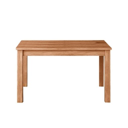 [A15856] Tavolo pranzo allungabile noce country in legno nobilitato cm 80x120-160