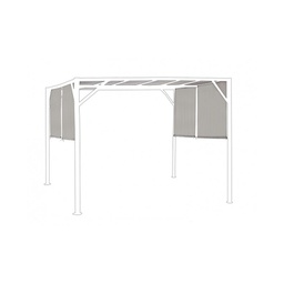 [B0795471] Telo Gazebo metri 3 x3 in Poliestere Tortora