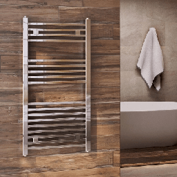 [DFLEX-432-HD01-10050] Termoarredo cromato tubi quadrati H 1000 x Int. 470 mm