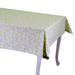 [V7904540000] Tovaglia optical verde chiaro hem cm2.5rettangolare cm140x180