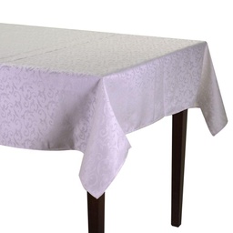 [V6103200000] Tovaglia poliestere jacquard finlandia bianco cm150x230