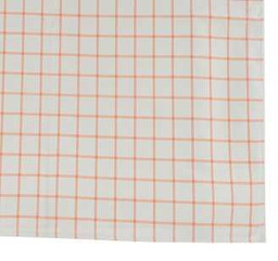 [V9130610000] Tovaglia quadri arancio jm-2155 cm. 140x 140