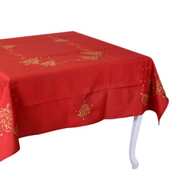 [V6328340000] Tovaglia tessuto stile 15 rosso cm140x240
