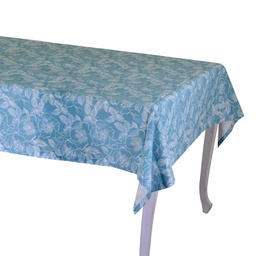 [V7911970000] Tovaglia tessuto wild rose blu petroliocm140x240