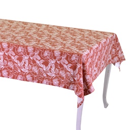 [V7911890000] Tovaglia tessuto wild rose rosso mattone cm140x240