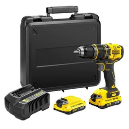 [2002211] Trapano Avvitatore a percussione Stanley 2 Batterie 18V-2Ah V20