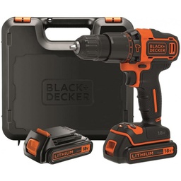 [BDCHD18KB] Trapano/avvitatore a percussione 18V-1.5AH Black e Decker