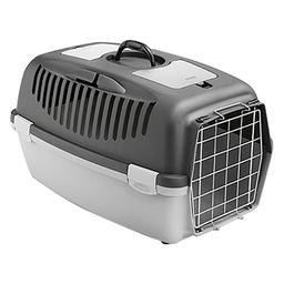 [DFL6060512] Trasportino 'Gulliver' Con Porta Grigio Chia/Scuro Cm 48 X 32 X H 31