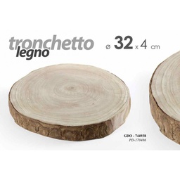 [GIC744938] 15x Tronco in legno per decorazione cm 32 x 4 h