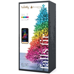 [2004922] Twinkly Albero Pre-Illuminato Falls Fir 660 Led - 2,1 M, Controllabile Via App