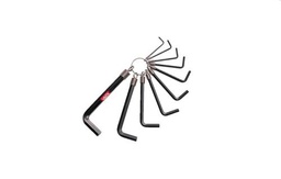 [017987] Valex Set 10 Chiavi Esagonali Piegate A Brugola 1,5-10Mm Con Anello 1460512