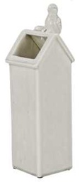[V9121530000] Vaso casetta uccellino grande dc-1026 cm. 13 x 13 h 43