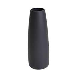 [V5851760000] Vaso ceramica bombato nero opaco cmø16h44,5