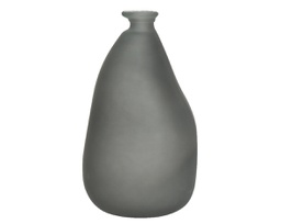 [20041892] Vaso in vetro riciclato grigio opaco