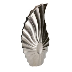 [V6112830000] Vaso metallo argento cm23x9h42,5