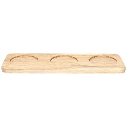 [20007868] Vassoio 3 scomparti 32 cm in legno marrone