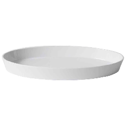 [20007859] Vassoio Ovale Fondo Cm 34x21 Bianco Melamina Bianco