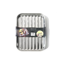 [1917310] Vassoio grill acciaio inox 34 x 24 centimetri Ompagrill