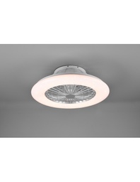 [2002689] Ventilatore Lampadario Led Dimmer RGBW Stralsund Alluminio Trio Lighting