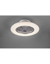 [TRIOR62522187] Ventilatore Lampadario Led Dimmerabile Stralsund Alluminio Trio Lighting