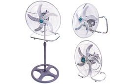 [2010532] Ventilatore Piantana  D.50 H125 Cm  5 Pale In Alluminio 