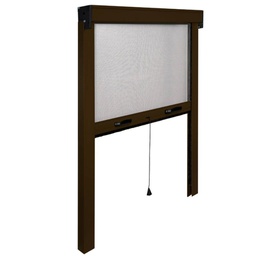 [022006] Zanzariera verticale marrone Dimensioni cm 80 x 170 h