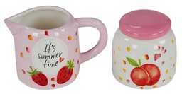 [V9139140000] Zuccheriera + lattiera summer ln-4600 cm. 13 x 9 h 8