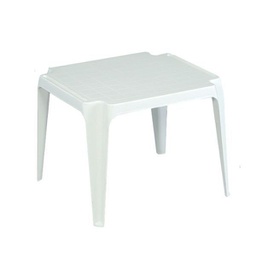 [20109003] Tavolo in resina per bambini 55x50 cm, altezza 44 cm, colore bianco