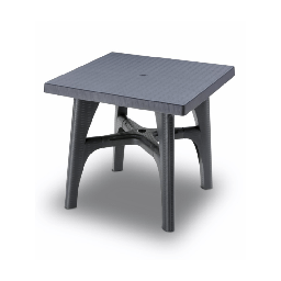 [1992076] Tavolo intrecciato antracite 80x80xh73 cm