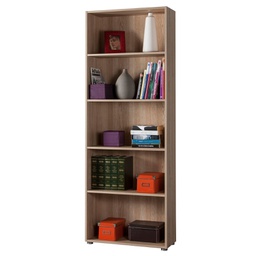 [1991682] Libreria Flow alta 197x70x30 cm con 5 vani e 4 ripiani regolabili