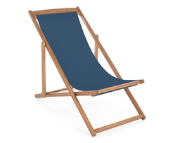 [2017432] Sdraio Relax Noemi Blu in Legno di Acacia, Acciaio e Poliestere 60x106x88h