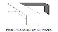 [PROLUNGA120BIANCA] PROLUNGA BIANCA 120X60 CM SCRIVANIA