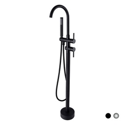 [DFLEX-101-R100-NE] Miscelatore monocomando per vasca Dante - NERO