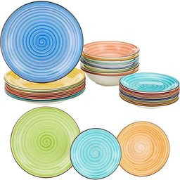 [1915468] Set di piatti colorati 27,3x3,2 cm, 21,2x5,7 cm, 19,3x2,5 cm